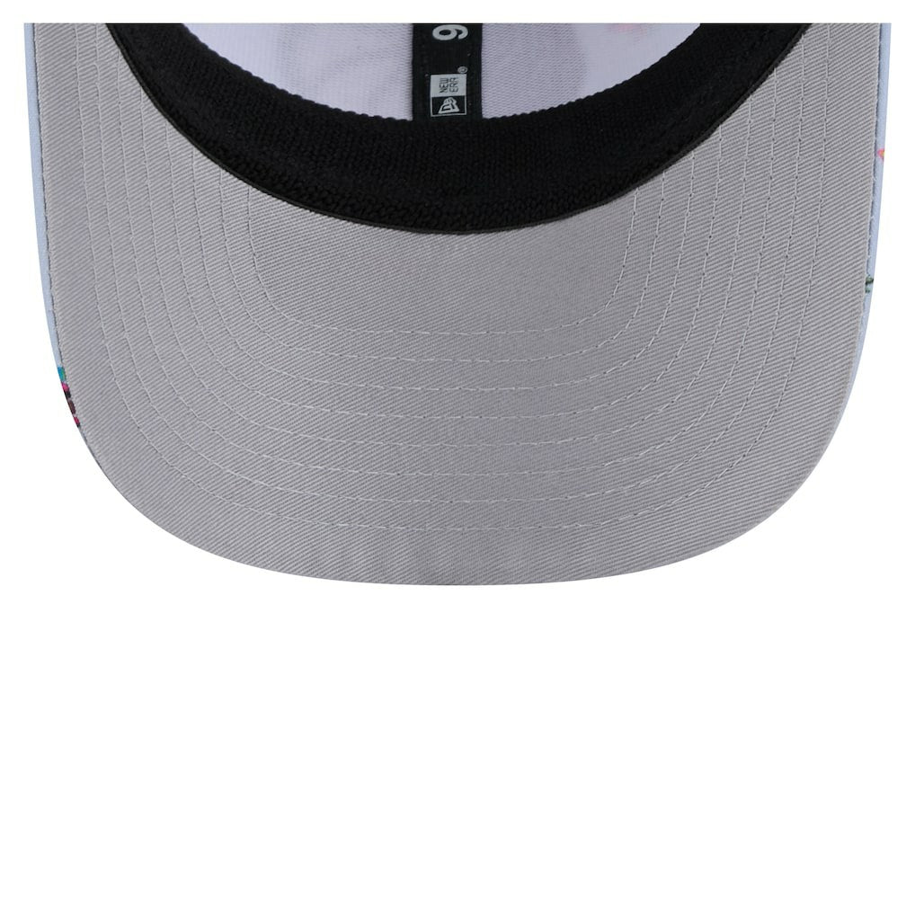 Dallas Mavericks Adventure Aloha Pattern 9SEVENTY Stretch-Snap Hat Light Blue/Gray - NBA