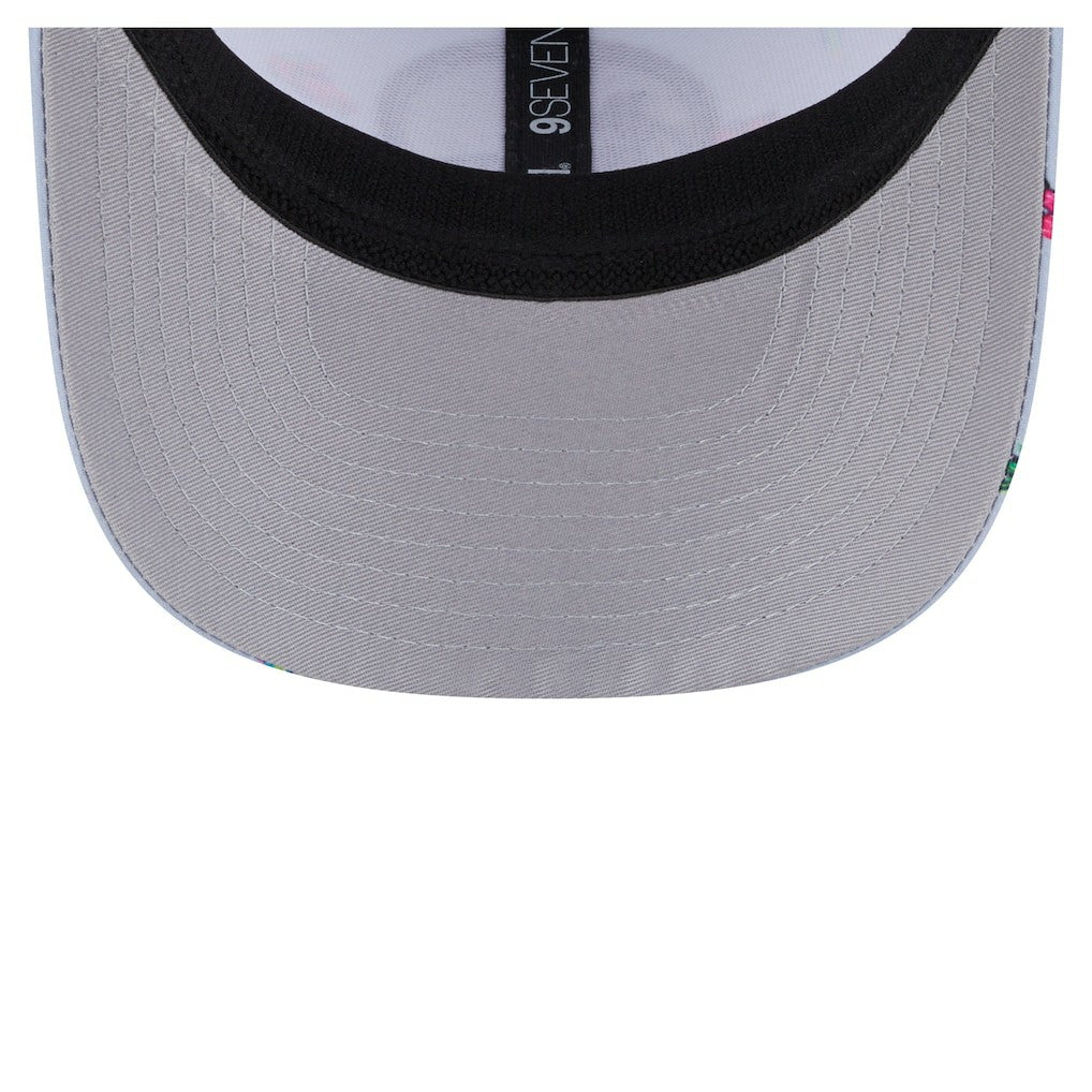 Golden State Warriors Adventure Aloha Pattern 9SEVENTY Stretch-Snap Hat Light Blue/Gray - NBA