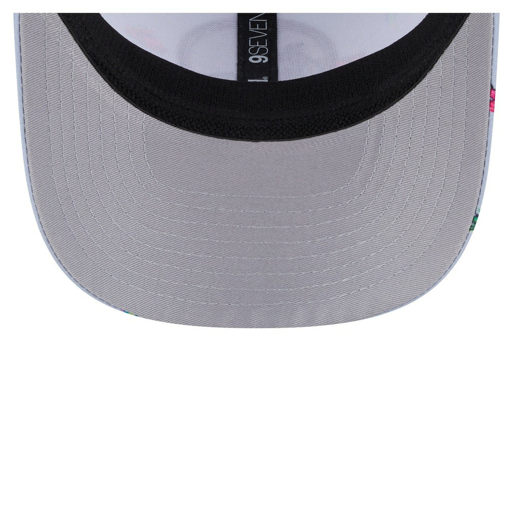 Golden State Warriors Adventure Aloha Pattern 9SEVENTY Stretch-Snap Hat Light Blue/Gray - NBA