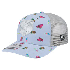 Memphis Grizzlies Adventure Aloha Pattern 9SEVENTY Stretch-Snap Hat Light Blue/Gray - NBA