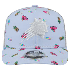 Phoenix Suns Adventure Aloha Pattern 9SEVENTY Stretch-Snap Hat Light Blue/Gray - NBA