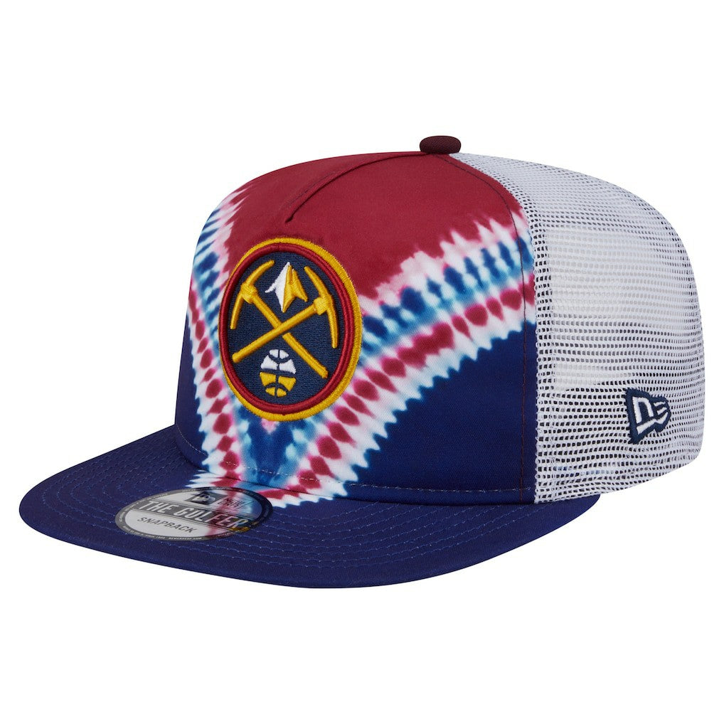 Denver Nuggets Throwback Dye Golfer Snapback Hat Navy/Red - NBA