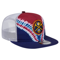 Denver Nuggets Throwback Dye Golfer Snapback Hat Navy/Red - NBA