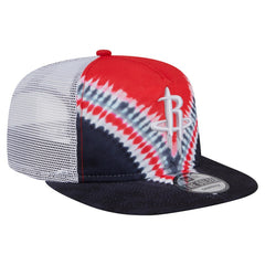 Houston Rockets Throwback Dye Golfer Snapback Hat Black/Red - NBA