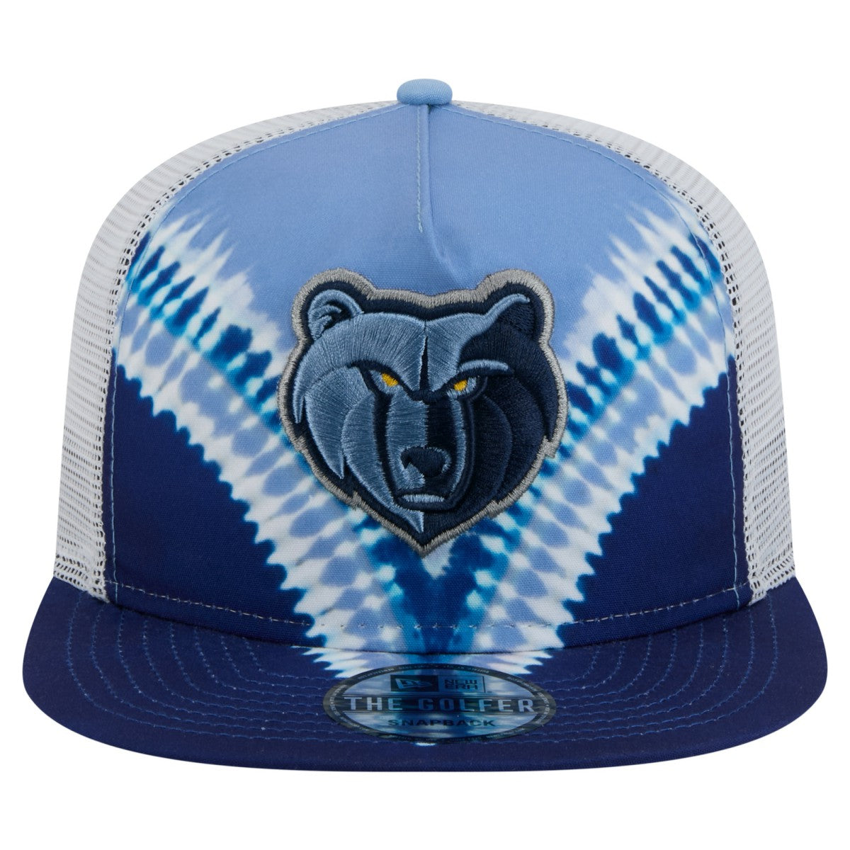 Memphis Grizzlies Throwback Dye Golfer Snapback Hat Navy/Light Blue - NBA