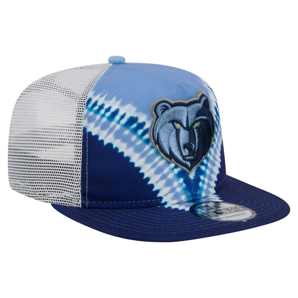 Memphis Grizzlies Throwback Dye Golfer Snapback Hat Navy/Light Blue - NBA