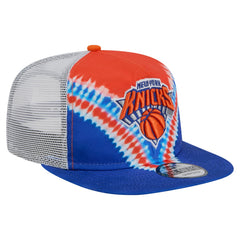 New York Knicks Throwback Dye Golfer Snapback Hat Blue/Orange - NBA