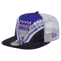 Sacramento Kings Throwback Dye Golfer Snapback Hat Black/Purple - NBA