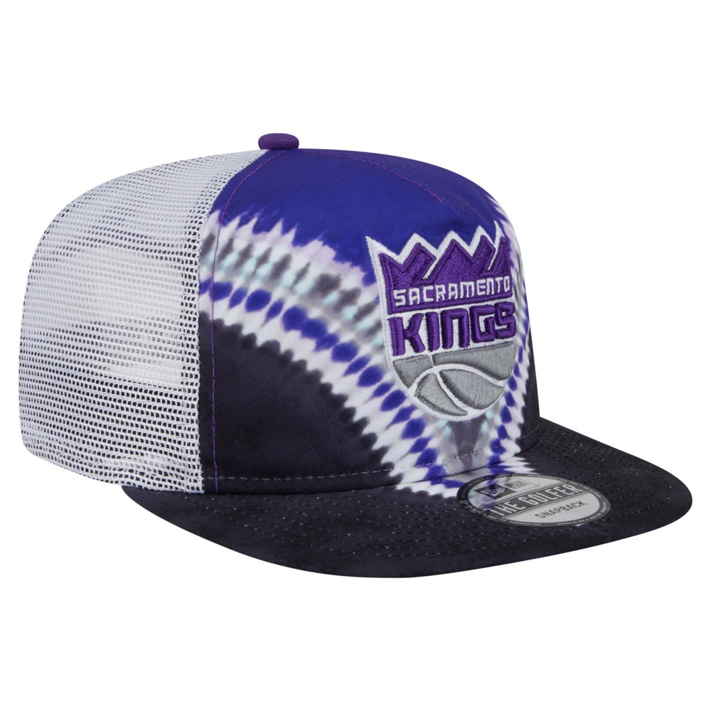 Sacramento Kings Throwback Dye Golfer Snapback Hat Black/Purple - NBA