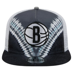 Brooklyn Nets Throwback Dye Golfer Snapback Hat Black/Gray - NBA