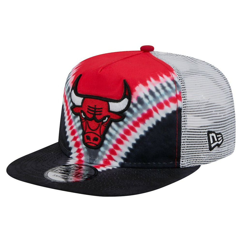 Chicago Bulls Throwback Dye Golfer Snapback Hat Black/Red - NBA