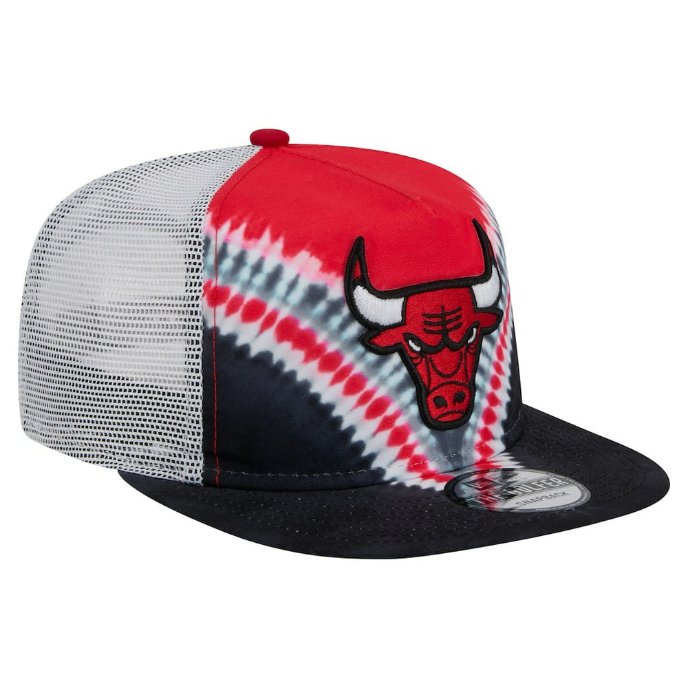 Chicago Bulls Throwback Dye Golfer Snapback Hat Black/Red - NBA
