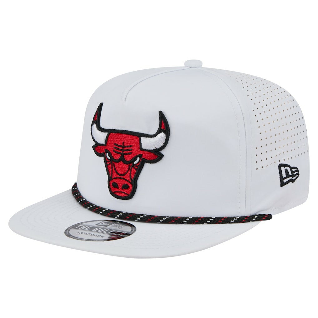 Chicago Bulls Performance Rope Golfer Adjustable Hat White - NBA