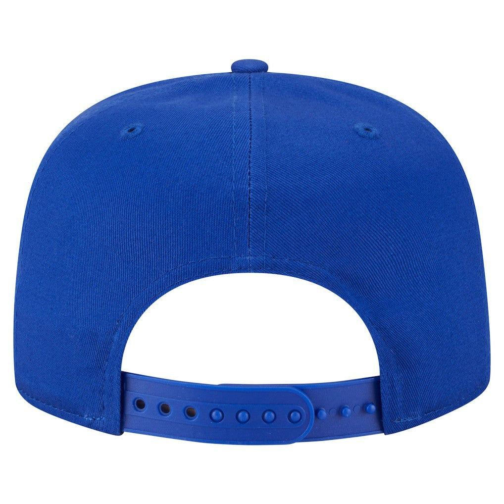 Golden State Warriors Team Text Golfer Snapback Hat Royal - NBA