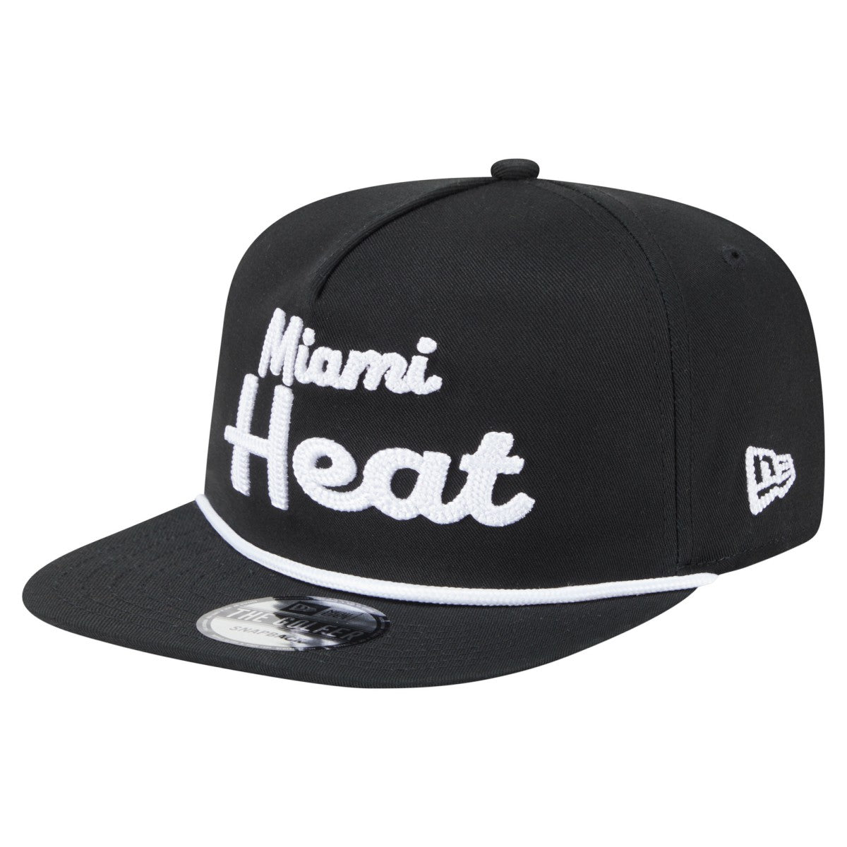 Miami Heat Team Text Golfer Snapback Hat Black - NBA
