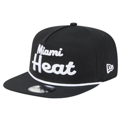 Miami Heat Team Text Golfer Snapback Hat Black - NBA