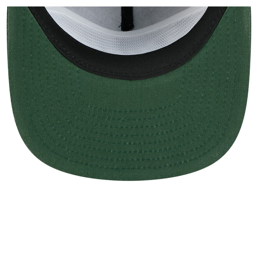 Milwaukee Bucks Team Text Golfer Snapback Hat Hunter Green - NBA