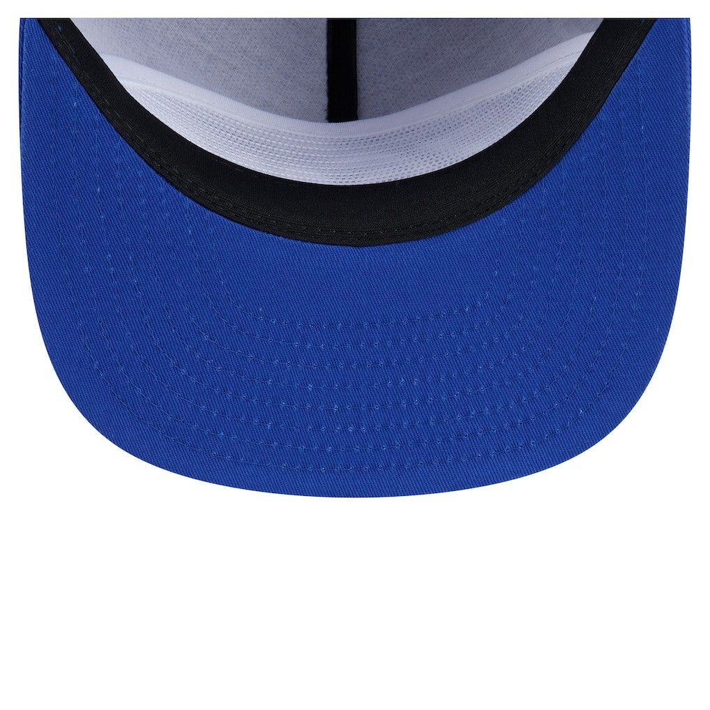 Philadelphia 76ers Team Text Golfer Snapback Hat Royal - NBA