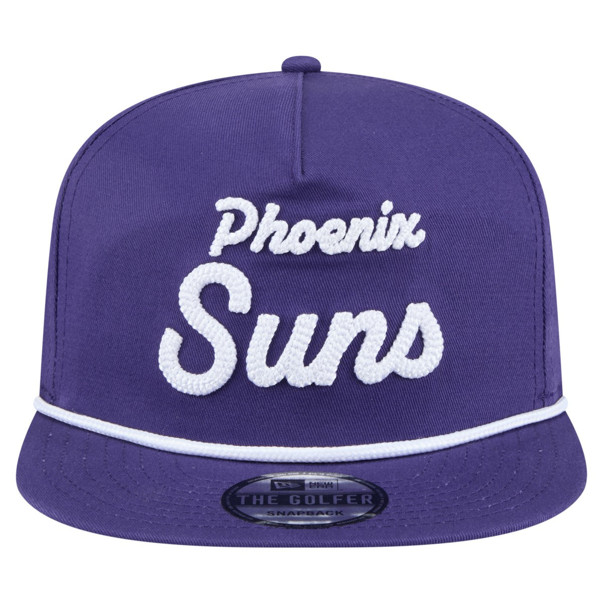 Phoenix Suns Team Text Golfer Snapback Hat Purple - NBA