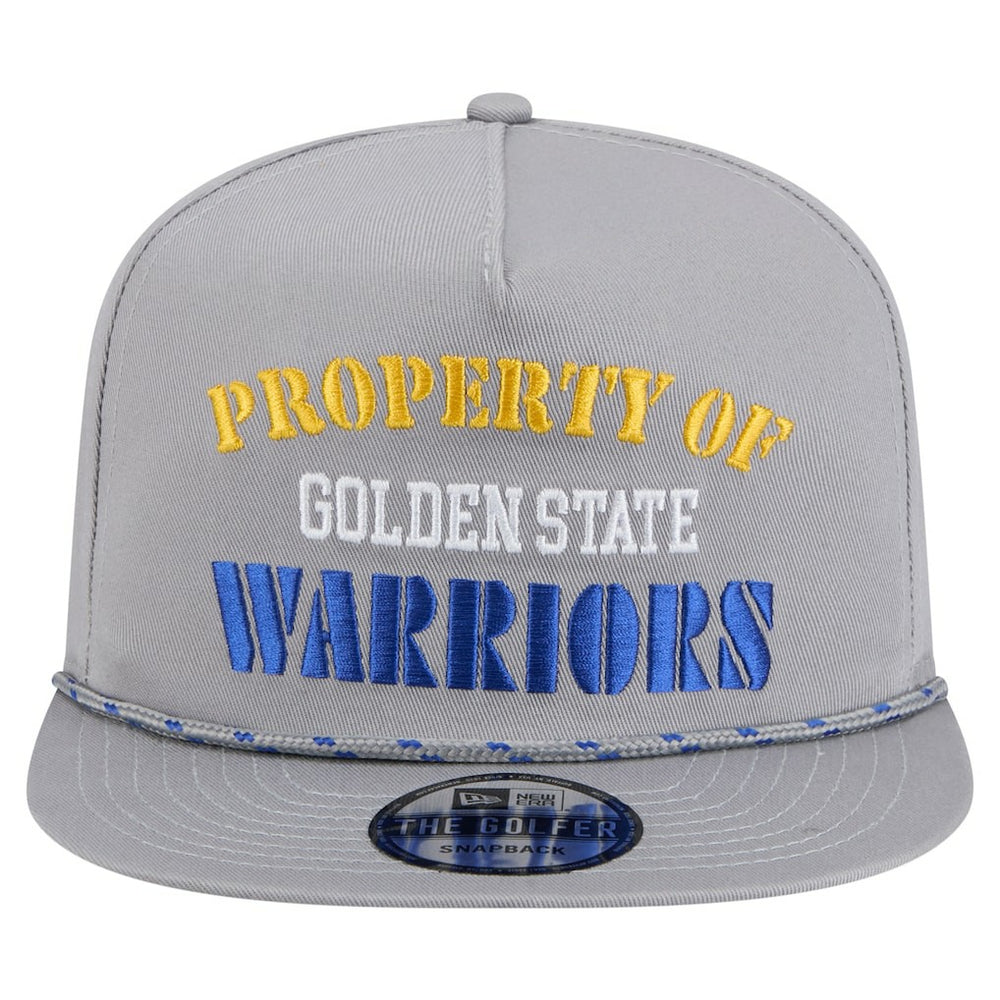 Golden State Warriors Throwback Property Of Golfer Snapback Hat Gray - NBA
