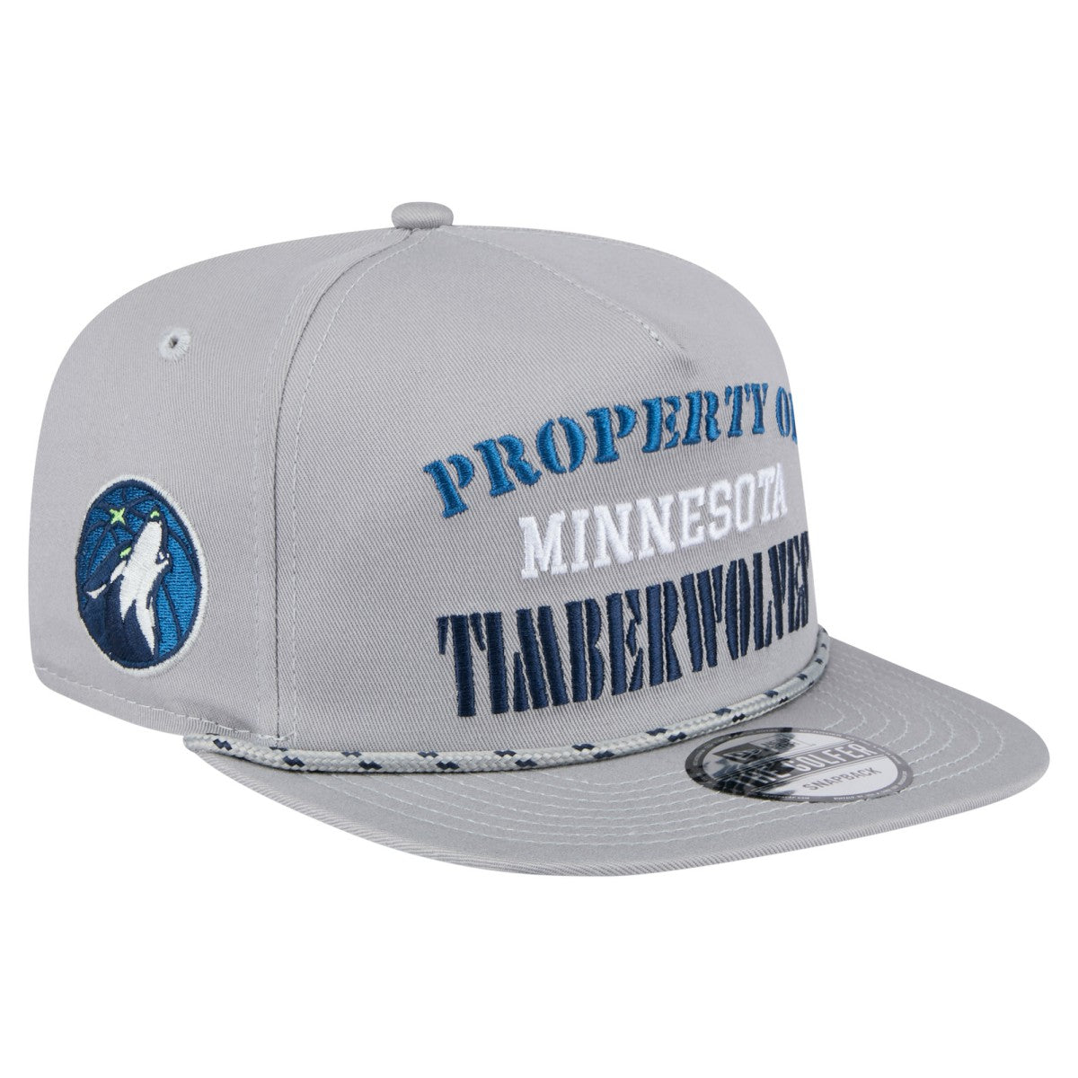 Minnesota Timberwolves Throwback Property Of Golfer Snapback Hat Gray - NBA