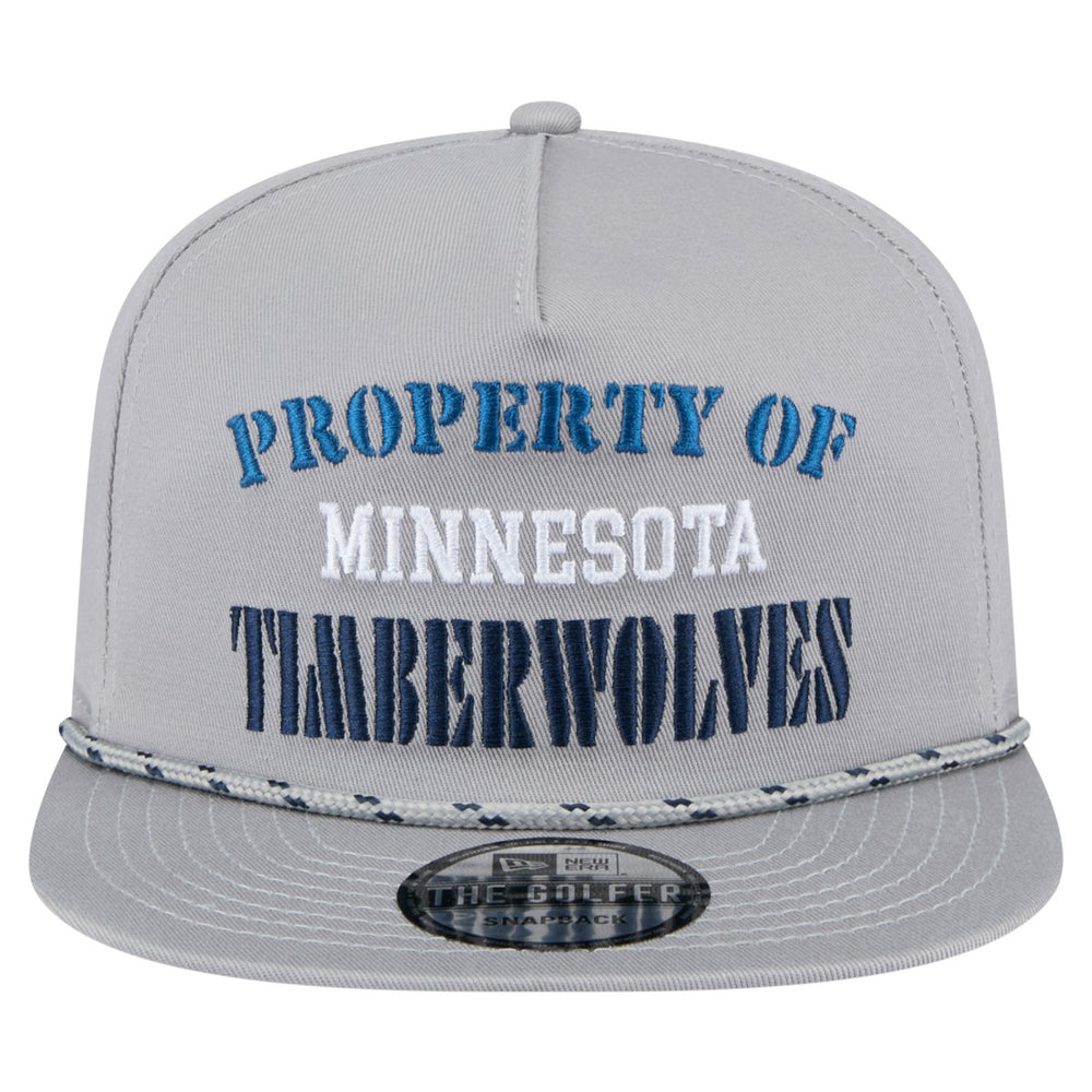 Minnesota Timberwolves Throwback Property Of Golfer Snapback Hat Gray - NBA