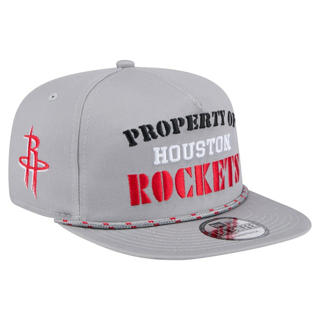 Houston Rockets Throwback Property Of Golfer Snapback Hat Gray - NBA