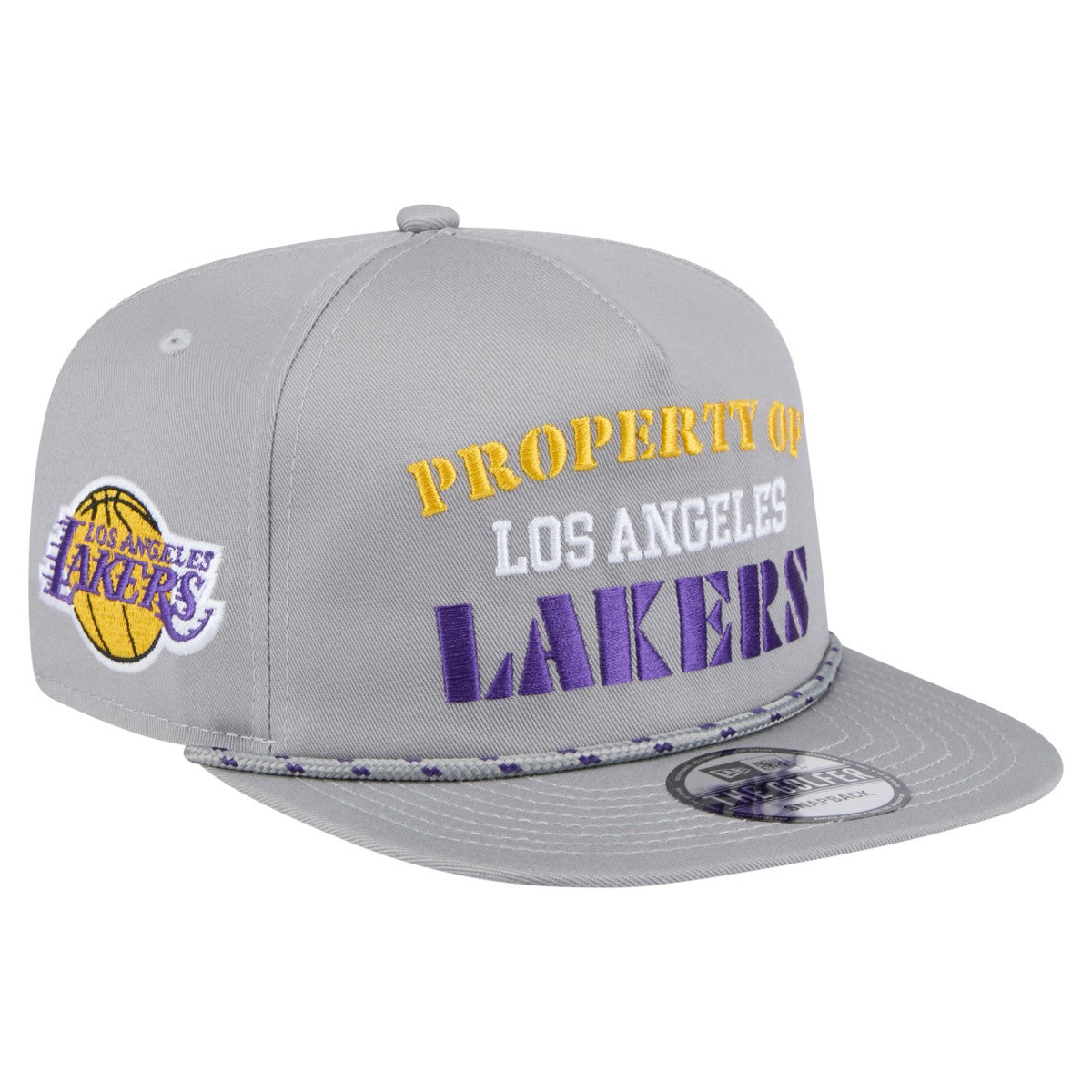 Los Angeles Lakers Throwback Property Of Golfer Snapback Hat Gray - NBA