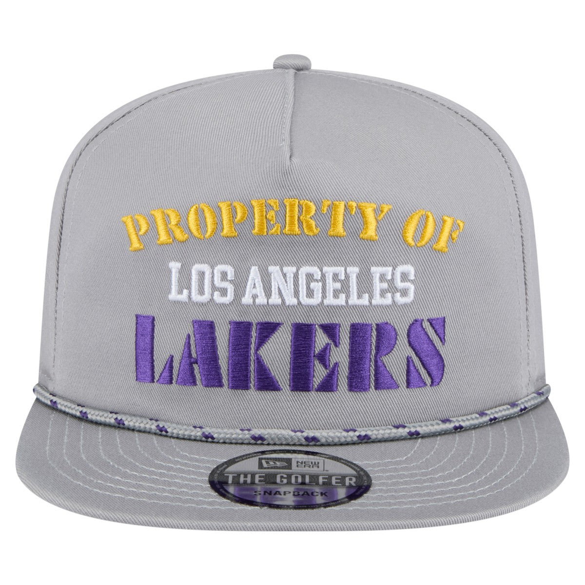 Los Angeles Lakers Throwback Property Of Golfer Snapback Hat Gray - NBA