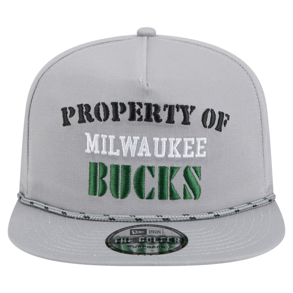 Milwaukee Bucks Throwback Property Of Golfer Snapback Hat Gray - NBA