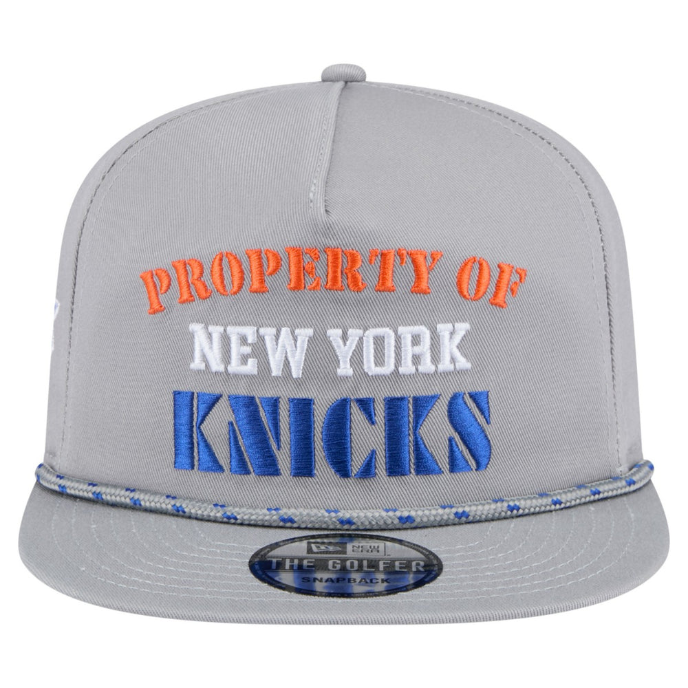 New York Knicks Throwback Property Of Golfer Snapback Hat Gray - NBA