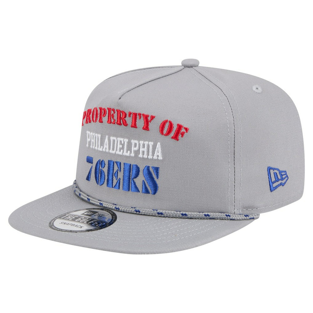 Philadelphia 76ers Throwback Property Of Golfer Snapback Hat Gray - NBA