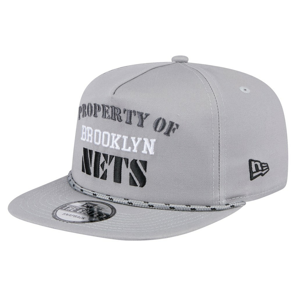 Brooklyn Nets Throwback Property Of Golfer Snapback Hat Gray - NBA