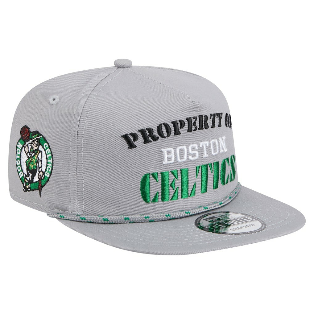 Boston Celtics Throwback Property Of Golfer Snapback Hat Gray - NBA