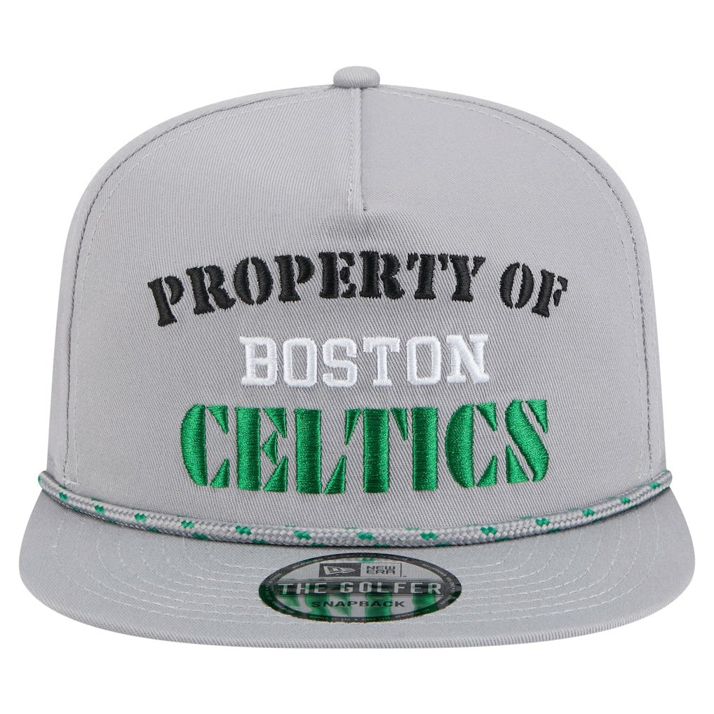 Boston Celtics Throwback Property Of Golfer Snapback Hat Gray - NBA