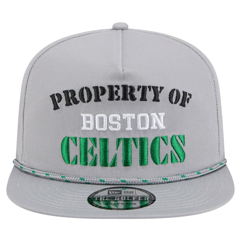 Boston Celtics Throwback Property Of Golfer Snapback Hat Gray - NBA