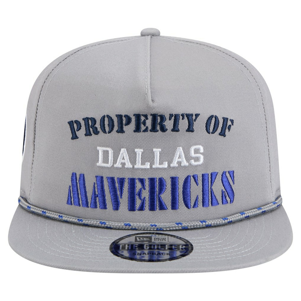 Dallas Mavericks Throwback Property Of Golfer Snapback Hat Gray - NBA