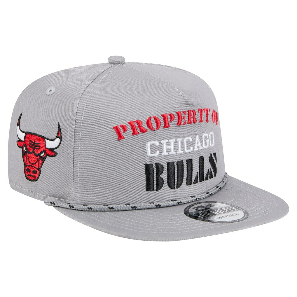 Chicago Bulls Throwback Property Of Golfer Snapback Hat Gray - NBA