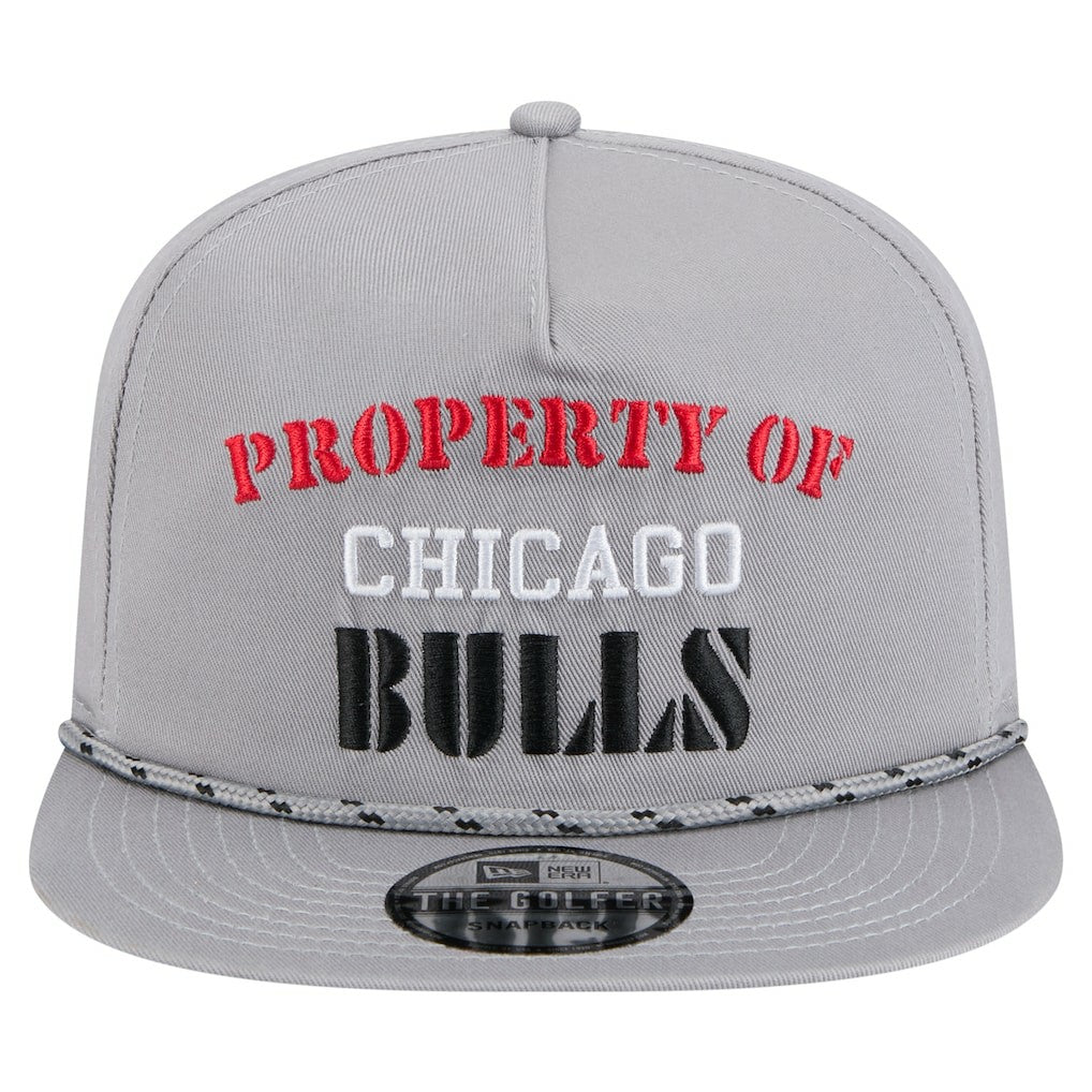 Chicago Bulls Throwback Property Of Golfer Snapback Hat Gray - NBA