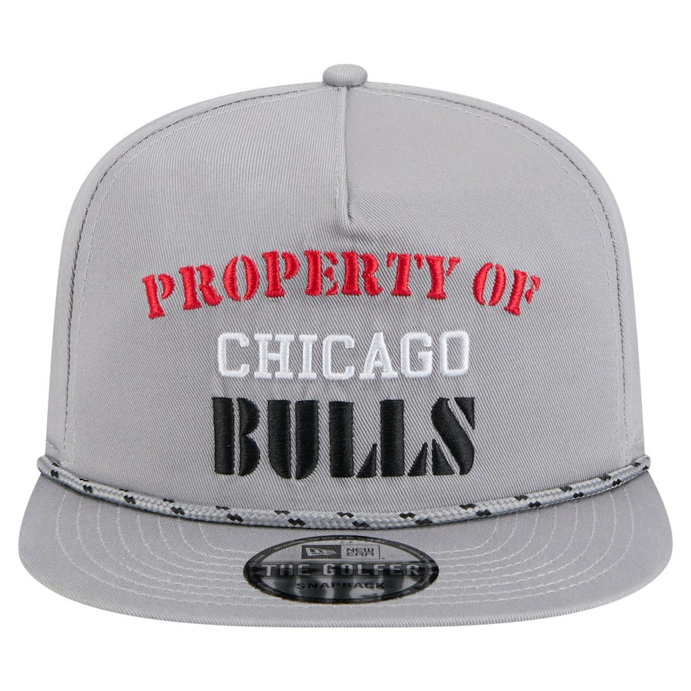 Chicago Bulls Throwback Property Of Golfer Snapback Hat Gray - NBA