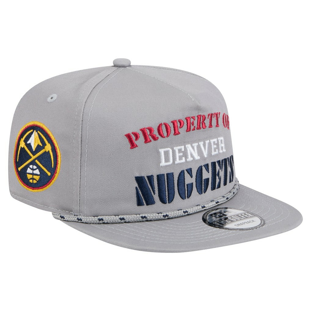 Denver Nuggets Throwback Property Of Golfer Snapback Hat Gray - NBA