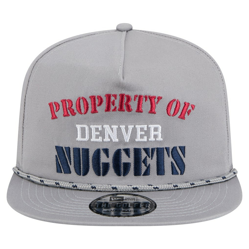 Denver Nuggets Throwback Property Of Golfer Snapback Hat Gray - NBA