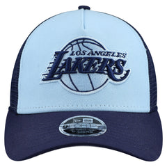 Los Angeles Lakers Youth Colorpack 9FORTY A-Frame Trucker Adjustable Hat Light Blue - NBA