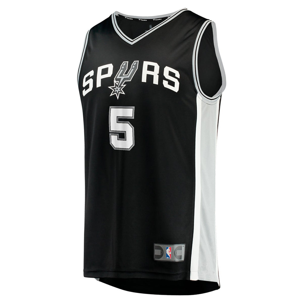 Stephon Castle San Antonio Spurs 2024 NBA Draft Fast Break Player Jersey Icon Edition Black - NBA