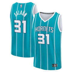 Tidjane Salaun Charlotte Hornets 2024 NBA Draft Fast Break Player Jersey Icon Edition Teal - NBA