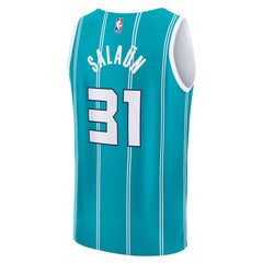 Tidjane Salaun Charlotte Hornets 2024 NBA Draft Fast Break Player Jersey Icon Edition Teal - NBA