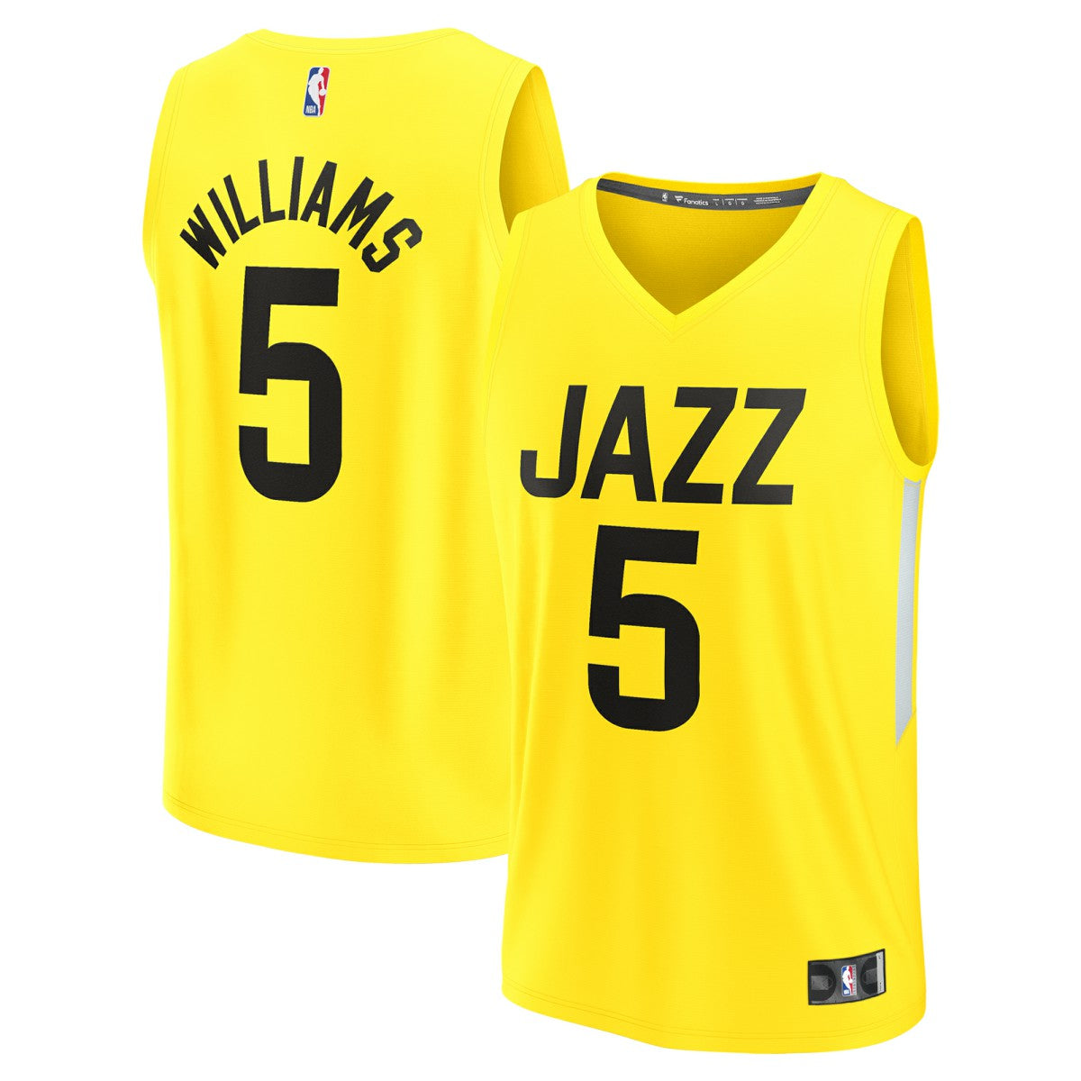 Cody Williams Utah Jazz Youth 2024 NBA Draft Fast Break Player Jersey Icon Edition Yellow - NBA