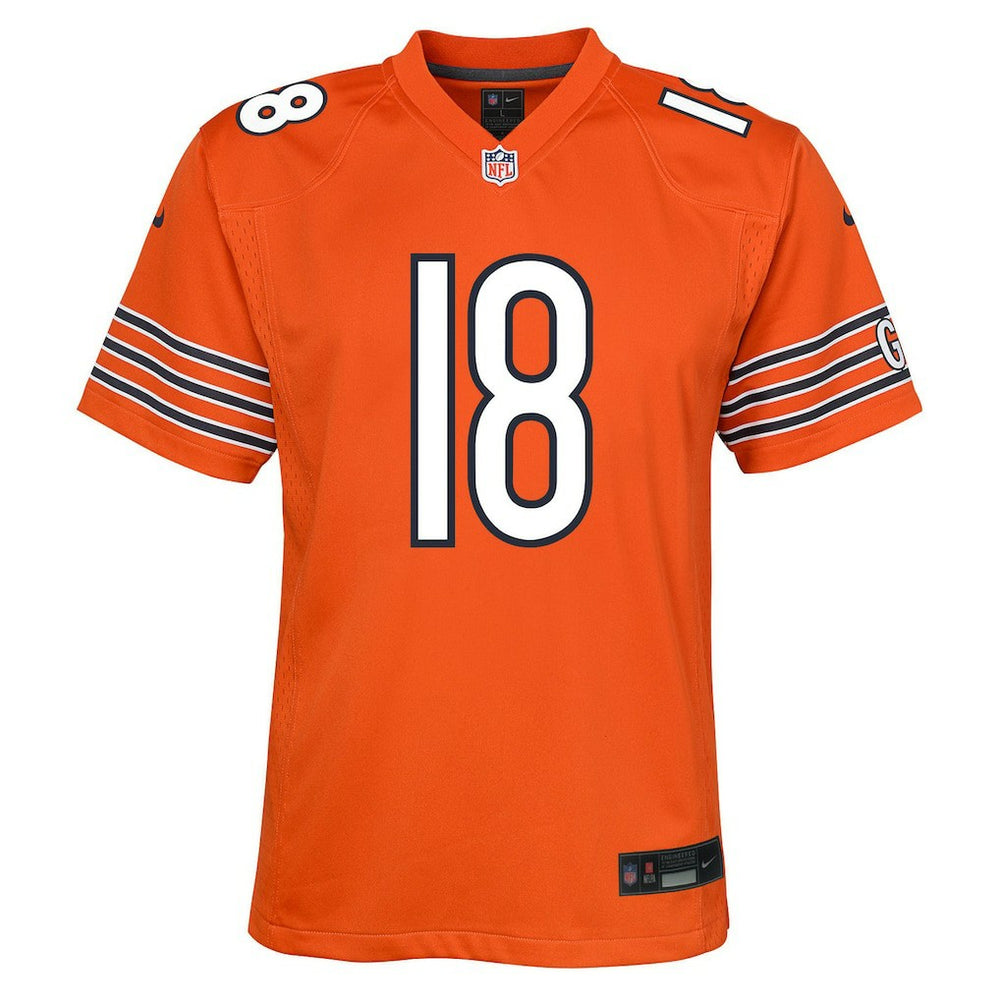 Caleb Williams Chicago Bears Youth Game Jersey Orange | Nike for Sale