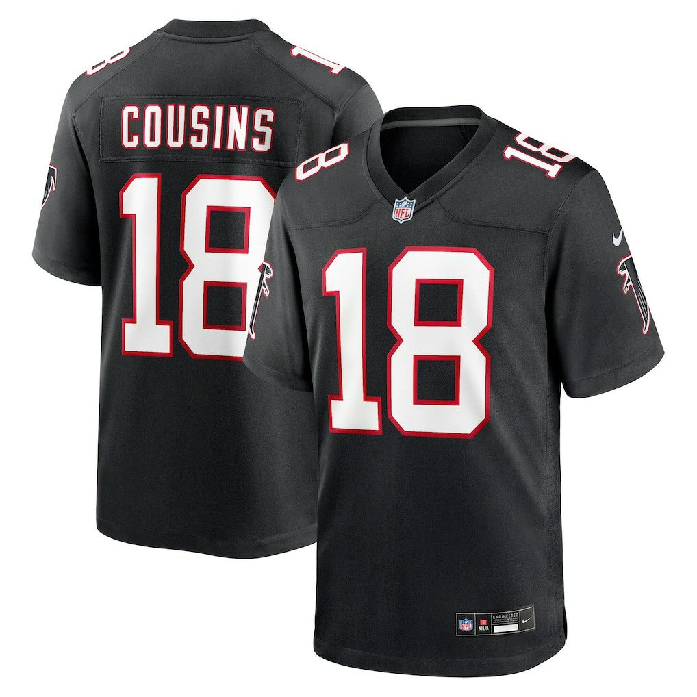 Kirk Cousins Atlanta Falcons Youth Game Jersey Black | Nike for Sale