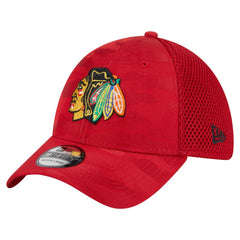 Chicago Blackhawks New Era Active Subtle Camo 39THIRTY Flex Hat - Red - NHL